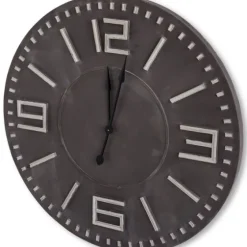 Black Wood Block Numbers Wall Clock-Kirkland's Home Best