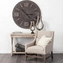 Black Wood Block Numbers Wall Clock-Kirkland's Home Best