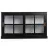 Black Wood Curtis Cabinet-Kirkland's Home Best