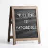 Black Wood Easel Letterboard-Kirkland's Home Discount