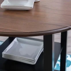 Black Wood Farmhouse 3-Pc. Stool And Table Set-Kirkland's Home Shop