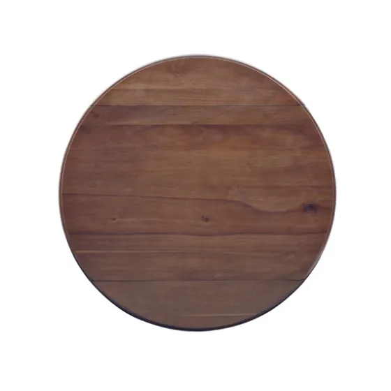 Black Wood Farmhouse 3-Pc. Stool And Table Set-Kirkland's Home Shop