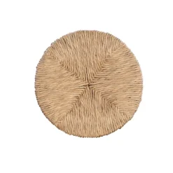 Black Wood Seagrass Seat Swivel Counter Stool-Kirkland's Home Fashion