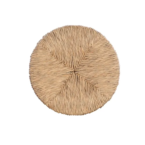 Black Wood Seagrass Seat Swivel Counter Stool-Kirkland's Home Fashion