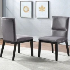 Black Wood Table And Gray Chair 5-Pc. Dining Set-Kirkland's Home Store