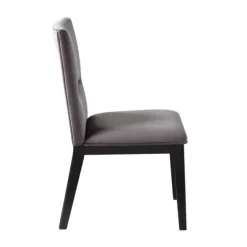 Black Wood Table And Gray Chair 5-Pc. Dining Set-Kirkland's Home Store