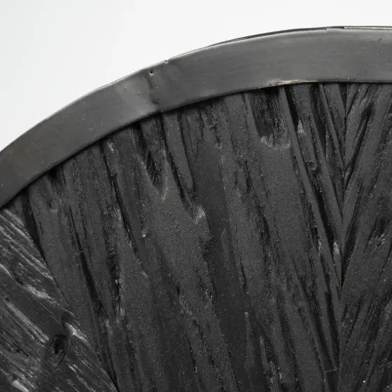 Black Wood Texture Wall Clock With Gold Hands-Kirkland's Home Flash Sale