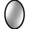 Black Wooden Oval Beaded Mirror-Kirkland's Home Shop