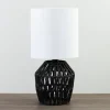 Black Woven Metal And String Table Lamp-Kirkland's Home Clearance