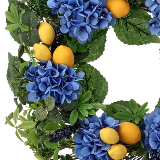 Blackberry Lemon And Hydrangea Wreath-Kirkland's Home Discount