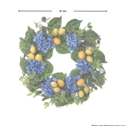 Blackberry Lemon And Hydrangea Wreath-Kirkland's Home Discount