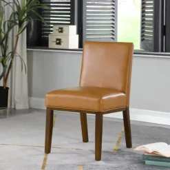 Blair Carmel Leather Dining Chair-Kirkland's Home Online