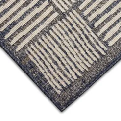 Blake Gray Cube Indoor/Outdoor Area Rug, 7X9-Kirkland's Home Shop