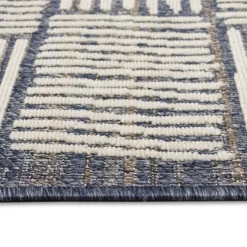 Blake Gray Cube Indoor/Outdoor Area Rug, 7X9-Kirkland's Home Shop