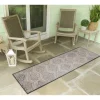 Blake Gray Zigzag Indoor/Outdoor Runner, 1X7-Kirkland's Home Cheap