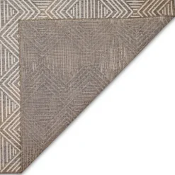 Blake Gray Zigzag Indoor/Outdoor Runner, 1X7-Kirkland's Home Cheap