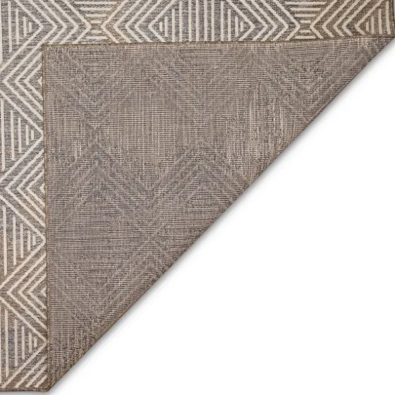 Blake Gray Zigzag Indoor/Outdoor Area Rug, 5X7-Kirkland's Home Discount