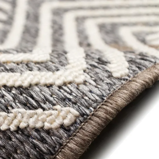 Blake Gray Zigzag Indoor/Outdoor Area Rug, 5X7-Kirkland's Home Discount