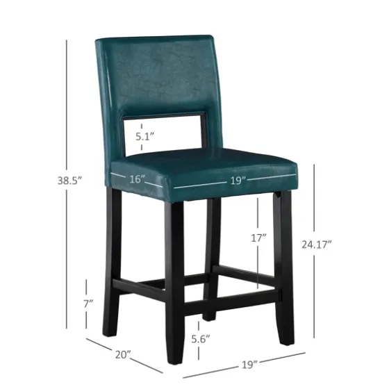 Blakely Seat Counter Stool With Black Base-Kirkland's Home Best