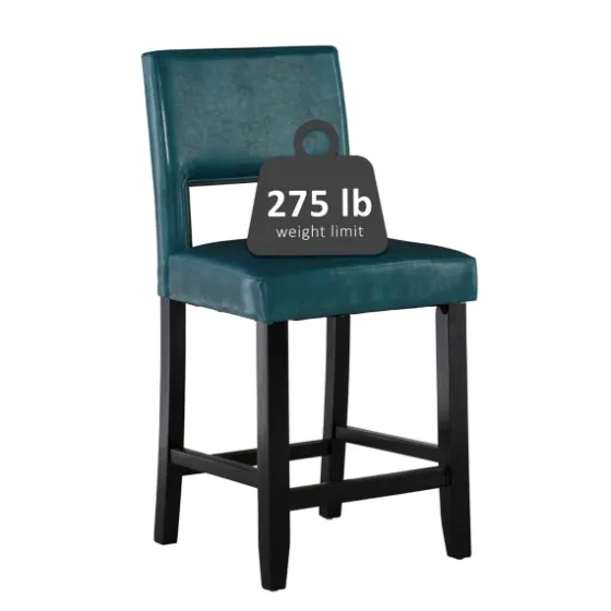 Blakely Seat Counter Stool With Black Base-Kirkland's Home Best