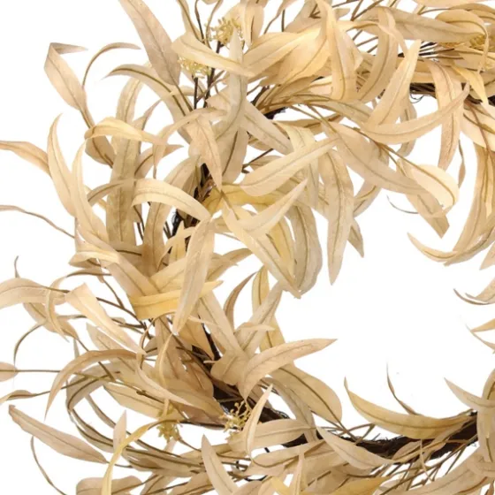 Bleached Long Leaf Eucalyptus Wreath-Kirkland's Home Hot