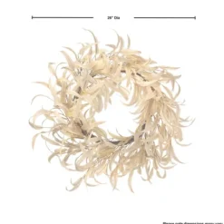 Bleached Long Leaf Eucalyptus Wreath-Kirkland's Home Hot