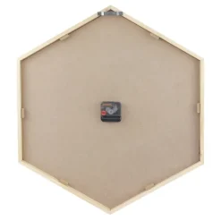 Blond Wood Frame Hexagon Wall Clock-Kirkland's Home Discount