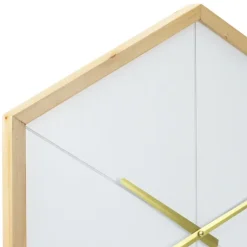 Blond Wood Frame Hexagon Wall Clock-Kirkland's Home Discount