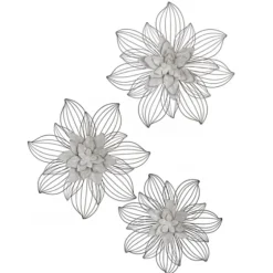 Blossom Metal Wall Plaques, Set Of 3-Kirkland's Home Cheap