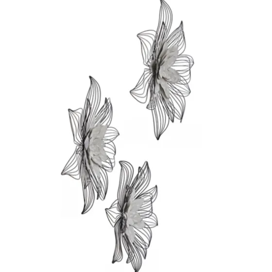 Blossom Metal Wall Plaques, Set Of 3-Kirkland's Home Cheap
