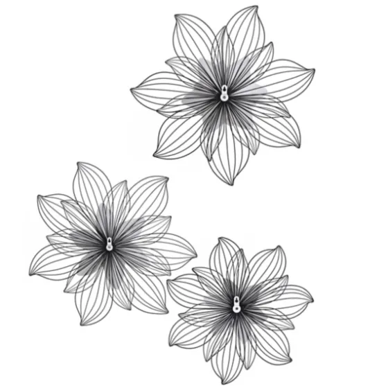 Blossom Metal Wall Plaques, Set Of 3-Kirkland's Home Cheap