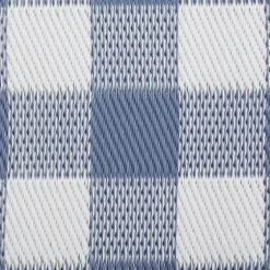 Blue & White Buffalo Check Outdoor Area Rug, 4X6-Kirkland's Home Online