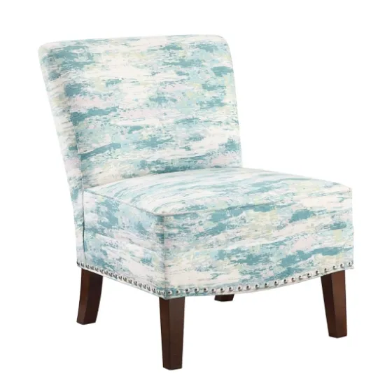 Blue Abstract Armless Accent Chair-Kirkland's Home Shop