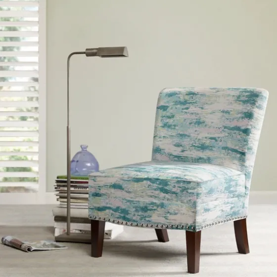 Blue Abstract Armless Accent Chair-Kirkland's Home Shop