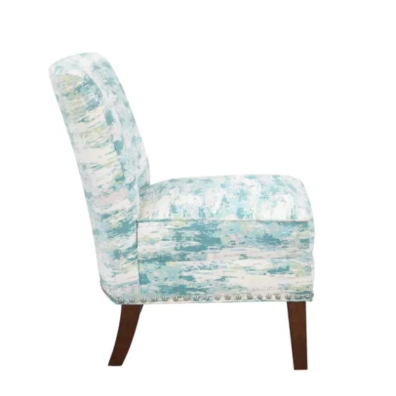 Blue Abstract Armless Accent Chair-Kirkland's Home Shop