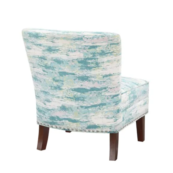 Blue Abstract Armless Accent Chair-Kirkland's Home Shop