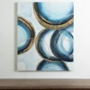 Blue Abstract Rings Canvas Art Print-Kirkland's Home Cheap