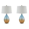 Blue And Amber Glass Table Lamps, Set Of 2-Kirkland's Home New