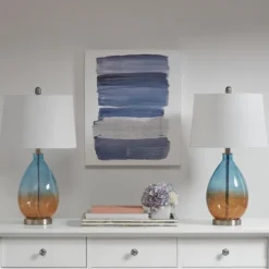 Blue And Amber Glass Table Lamps, Set Of 2-Kirkland's Home New