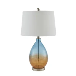 Blue And Amber Glass Table Lamps, Set Of 2-Kirkland's Home New