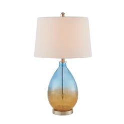 Blue And Amber Glass Table Lamps, Set Of 2-Kirkland's Home New