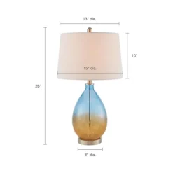 Blue And Amber Glass Table Lamps, Set Of 2-Kirkland's Home New