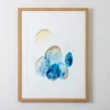 Blue And Gold Abstracts Ii Framed Art Print-Kirkland's Home Discount