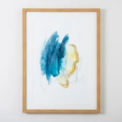 Blue And Gold Abstracts I Framed Art Print-Kirkland's Home Discount