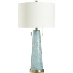 Blue And Gold Swirl Glass Table Lamp-Kirkland's Home Clearance