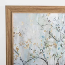 Blue And Gold Treetops Framed Art Print-Kirkland's Home Discount