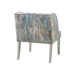 Blue And Gray Abstract Wingback Accent Chair-Kirkland's Home Hot