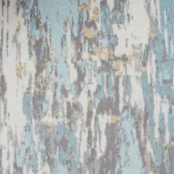 Blue And Gray Abstract Wingback Accent Chair-Kirkland's Home Hot