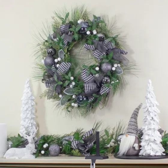 Blue And Gray Bow Wreath-Kirkland's Home Fashion