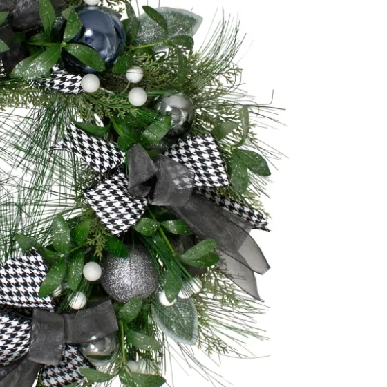 Blue And Gray Bow Wreath-Kirkland's Home Fashion